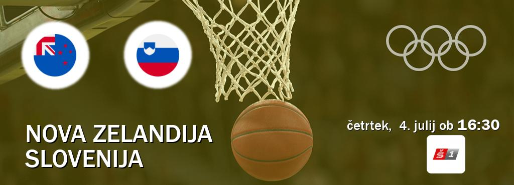 Olimpiske igre, kvalifikacije: Slovenija - Nova Zelandija prenos v živo na Sport TV 1