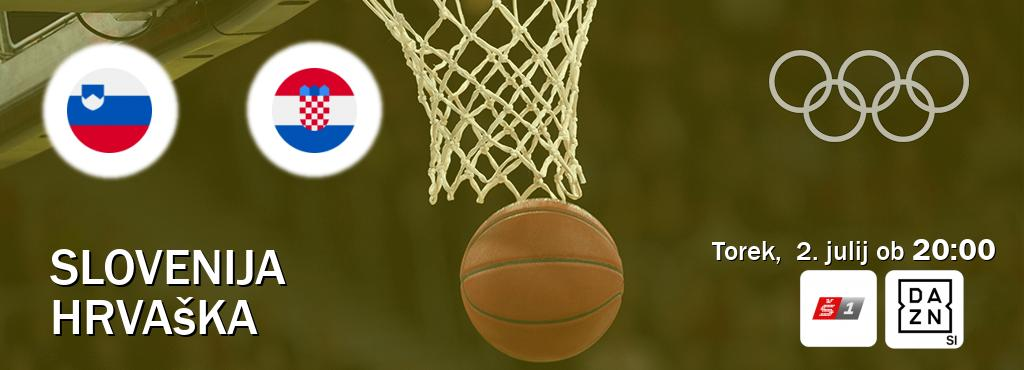 Olimpiske igre, kvalifikacije: Slovenija - Hrvaška prenos v živo na Sport TV 1
